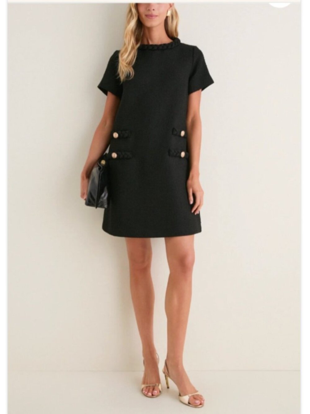 Tuckernuck Jackie Tweed Dress Luxury Mod Retro Mini Shift Women's XXXL